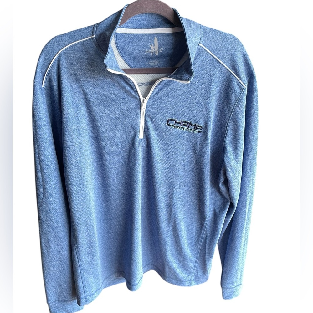 Johnnie-O Men’s Large 1/4 Zip Pullover - Stretch Super Soft - Logo - Casual‎